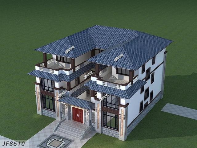 新中式別墅設計圖，彰顯家業，愿您人丁興旺！