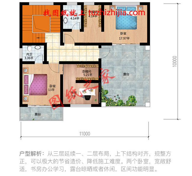 主體造價30萬以內農村建房三層別墅，一般家庭的建房首選！