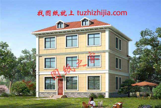 主體造價30萬以內農村建房三層別墅，一般家庭的建房首選！