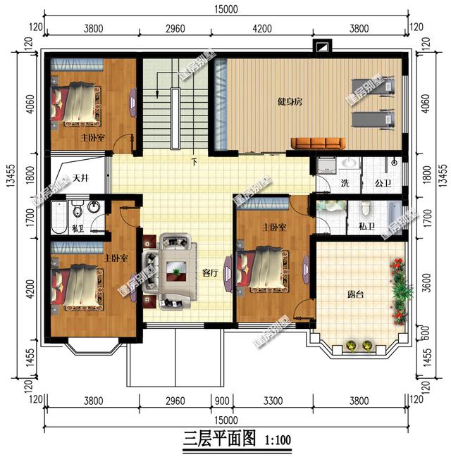 爆款開間15m別墅設(shè)計圖，設(shè)計新穎獨特，立體感十足