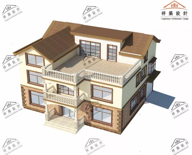 歐式風格別墅設計圖 ，造價低廉，經濟實用型別墅。