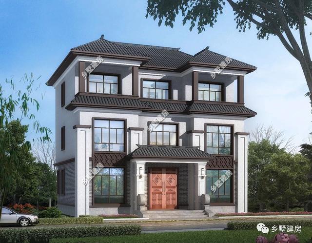 三層新中式別墅設計圖，一樣的土地，給您不一樣的生活體驗