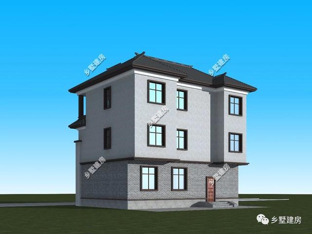 三層新中式別墅設計圖，一樣的土地，給您不一樣的生活體驗