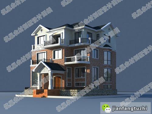 復式三層帶夾層別墅設計圖，610㎡大家庭必備！