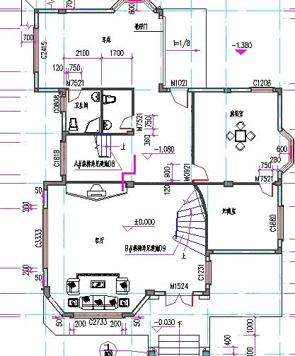 復式三層帶夾層別墅設計圖，610㎡大家庭必備！