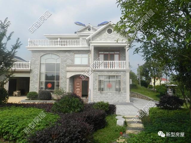 3套帶車庫露臺的別墅設計圖，實拍圖太美第2套30W就能建