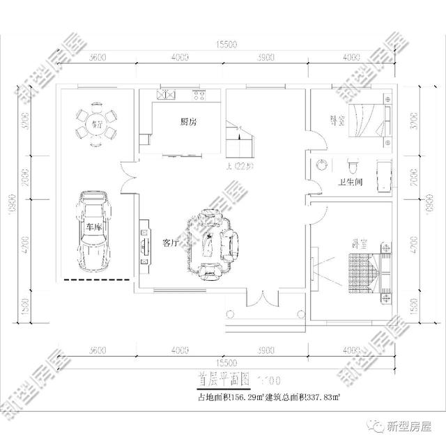 3套帶車庫露臺的別墅設計圖，實拍圖太美第2套30W就能建
