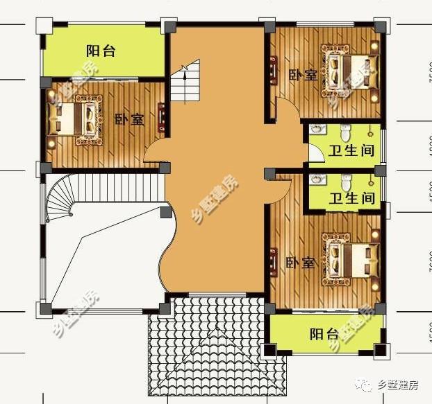 黃金別墅設計圖，造價二三十萬，依山傍水好去處！