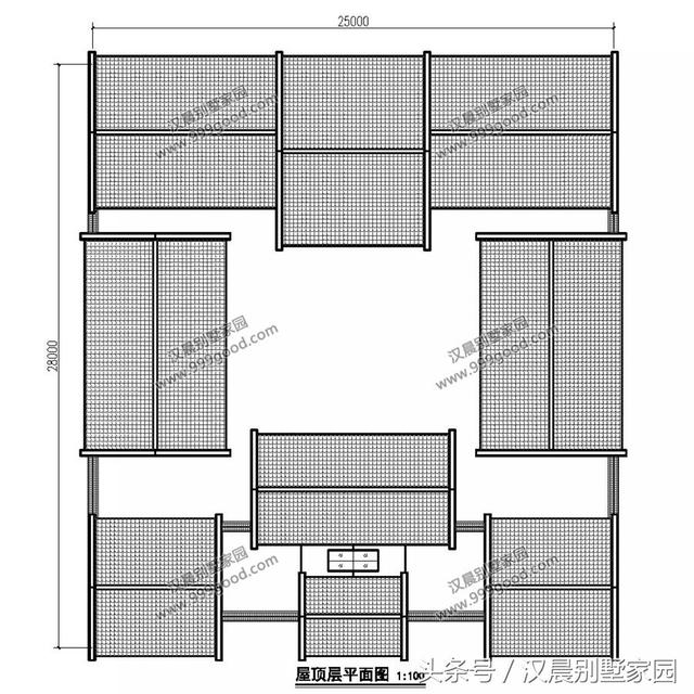 農(nóng)村四合院別墅設(shè)計(jì)圖，古香古氣，典雅而不失新穎。