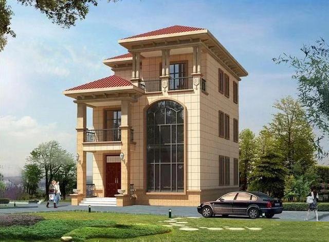 小戶型別墅設計圖，挑空客廳設計，五室三廳非常實用