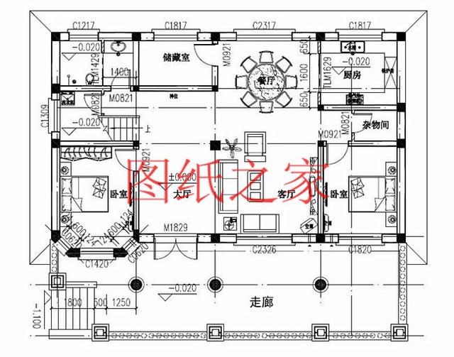 130平的二層別墅設(shè)計圖，外觀精美布局實用，造價只要30W。