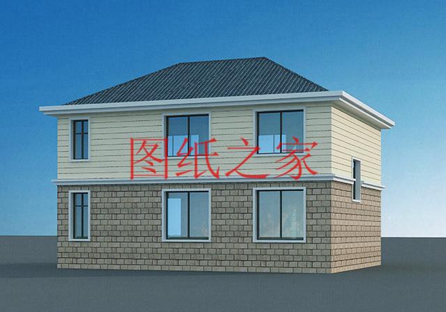 130平的二層別墅設(shè)計圖，外觀精美布局實用，造價只要30W。