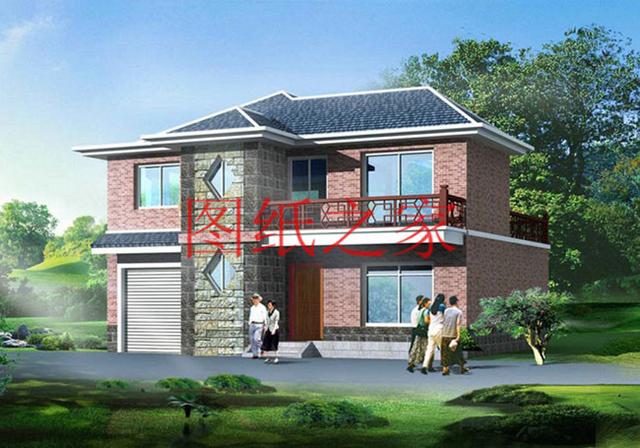 130平的二層別墅設(shè)計圖，外觀精美布局實用，造價只要30W。