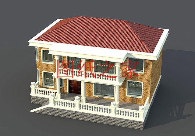 130平的二層別墅設(shè)計圖，外觀精美布局實用，造價只要30W。