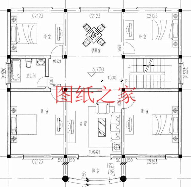 實用型三層別墅設計圖，130平造價只要三十萬，值得建造。