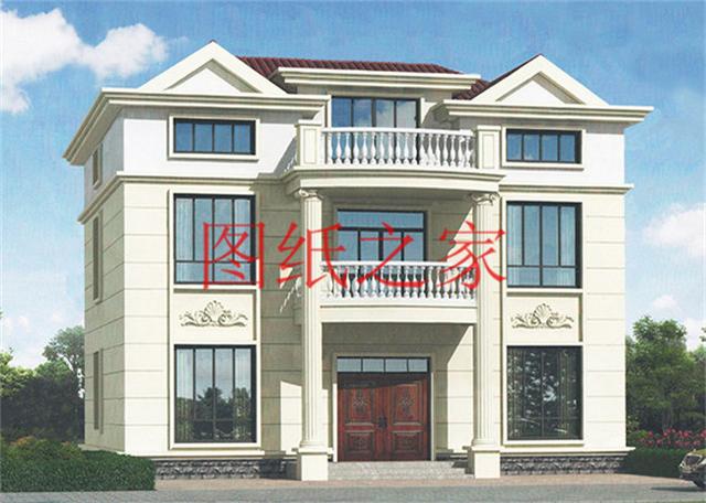 實用型三層別墅設計圖，130平造價只要三十萬，值得建造。