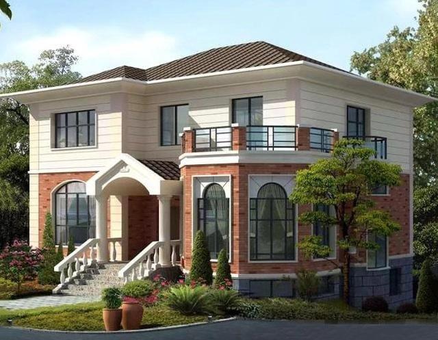 小巧別墅設計圖，五室三廳功能齊全，占地110平米。