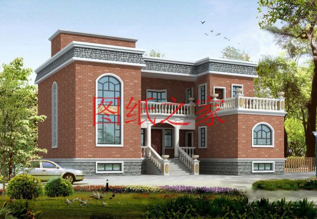 大戶型二層別墅設計圖，經濟實惠、簡單大氣，適合大家族居住。