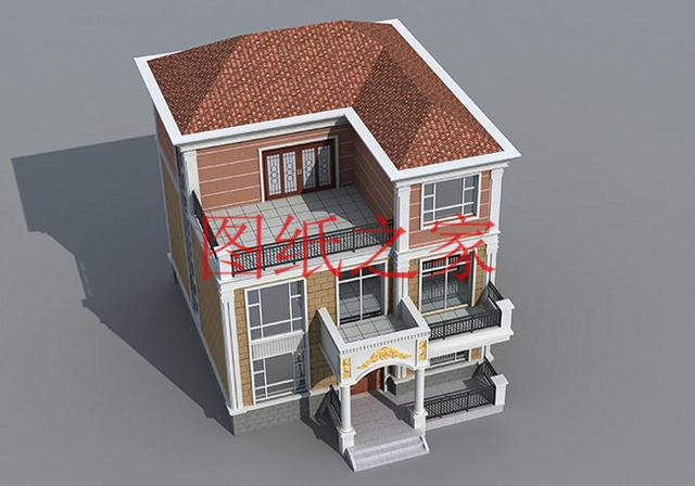 漂亮實用的農村三層別墅設計圖，130平7個臥室。