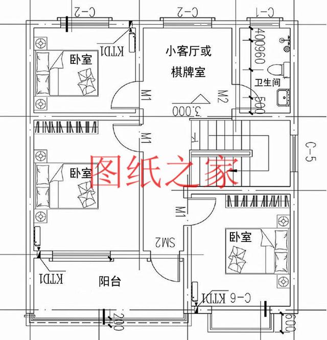 小戶型二層別墅設計圖，只有您想不到沒有我們做不到！