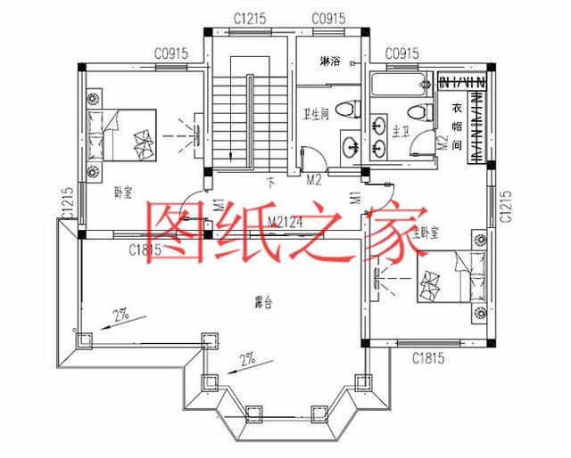 適合農村建房的三層別墅設計圖，占地140平造價35萬左右。