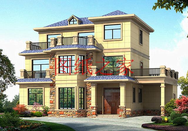 適合農村建房的三層別墅設計圖，占地140平造價35萬左右。