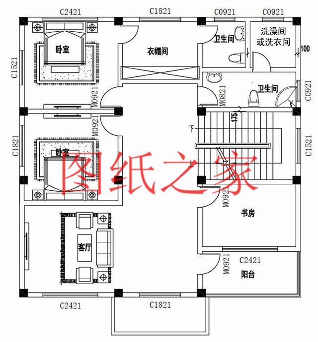 適合農村建房的三層別墅設計圖，占地140平造價35萬左右。