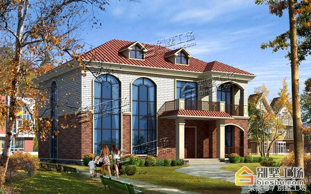 二層簡歐農村自建房，復式客廳大落地窗，您值得擁有。