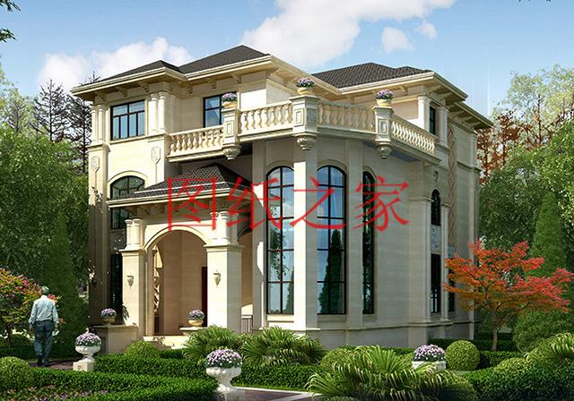 精致奢華的大戶型三層別墅設計圖，推薦給您獨一無二的建筑。