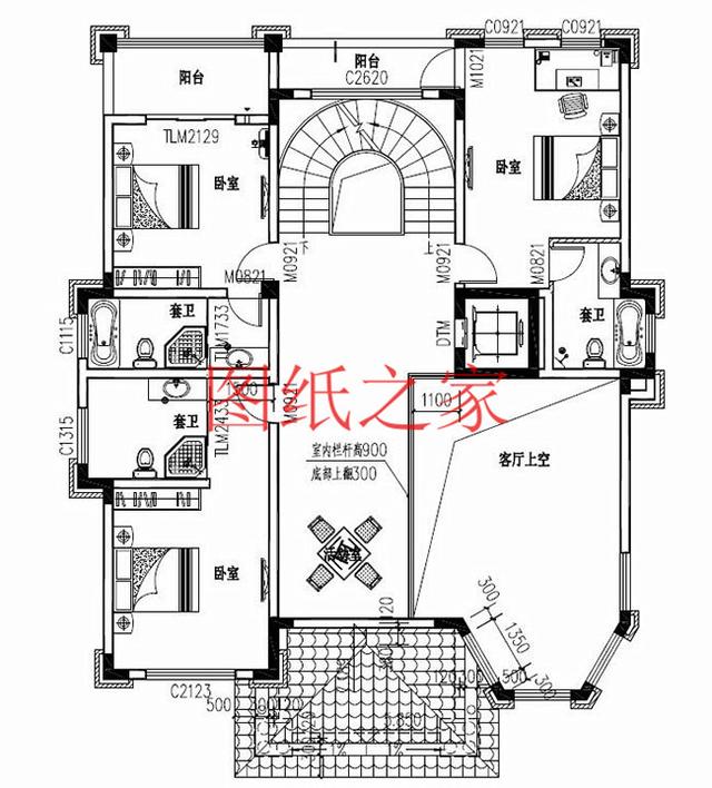 精致奢華的大戶型三層別墅設計圖，推薦給您獨一無二的建筑。