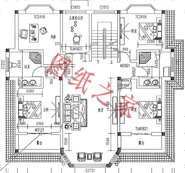 6套二層別墅設計圖，有錢了就回家修別墅，想要多大就修多大！
