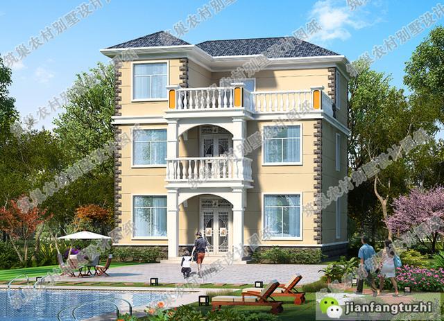 7套進深10米左右二三層農村自建房，高端大氣上檔次。