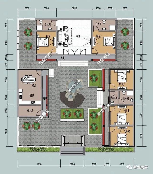 7套中式別墅設計圖，還你中國風。