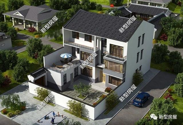 7套中式別墅設計圖，還你中國風。