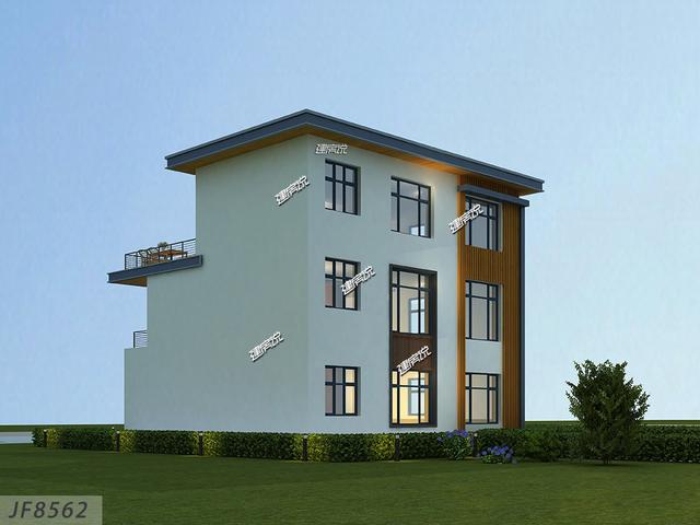 小占地別墅設計圖，宅基地雖小，101平別墅這樣建不吃虧。