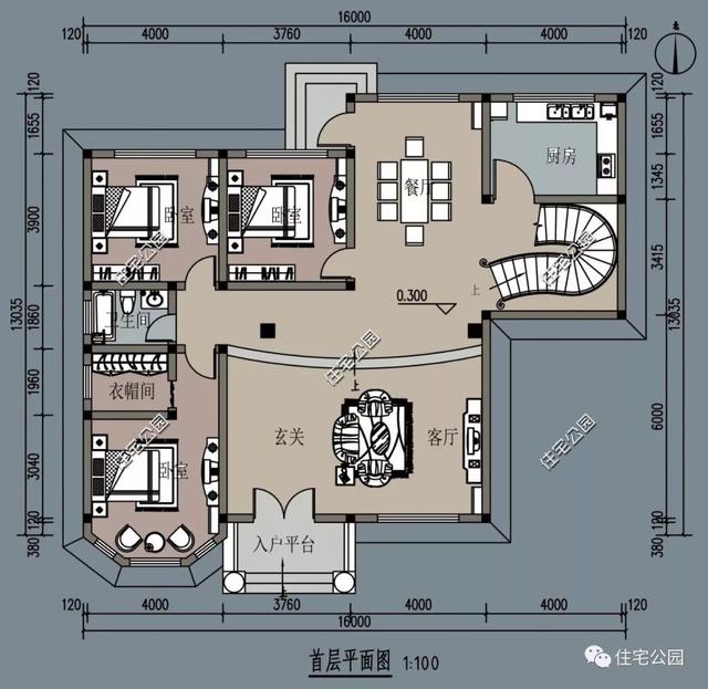 200萬的別墅設計圖，房美人夸，最贊的還是后花園。