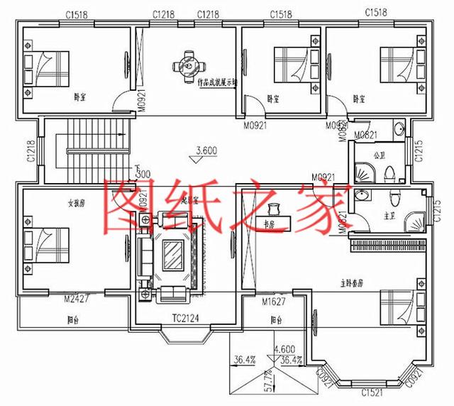 分享3套二層別墅設計圖，240平超大戶型，寬敞大氣。