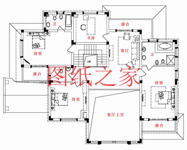 分享3套二層別墅設計圖，240平超大戶型，寬敞大氣。