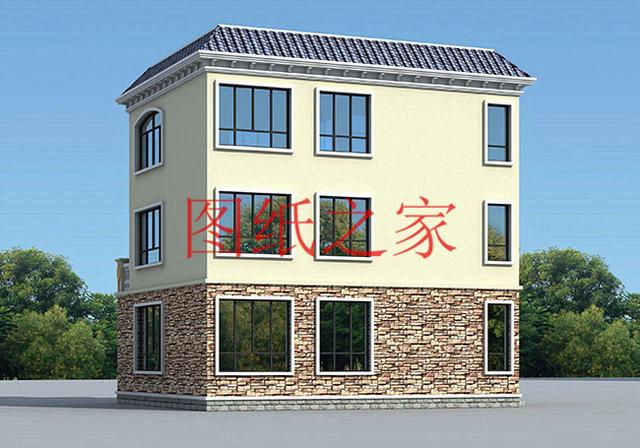 100平米的三層別墅設計圖，小戶型適應性強，不受宅基地影響！