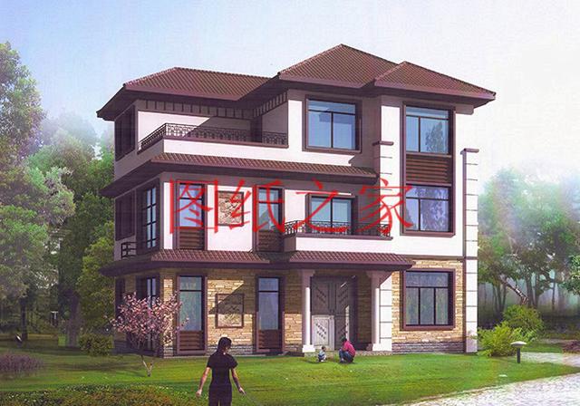 100平米的三層別墅設計圖，小戶型適應性強，不受宅基地影響！