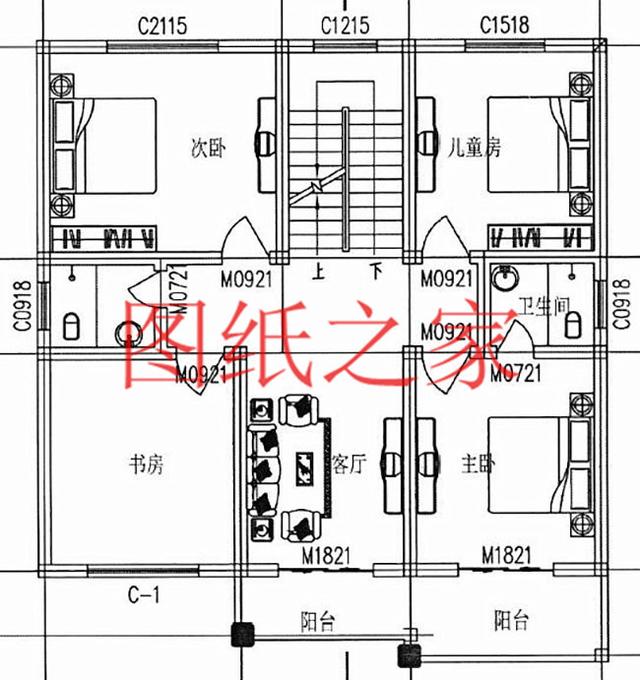 100平米的三層別墅設計圖，小戶型適應性強，不受宅基地影響！