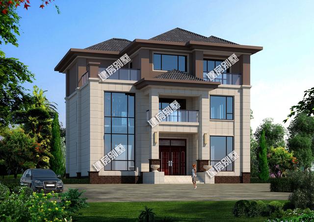 新型別墅設(shè)計圖，建造給父母共享天倫之樂。