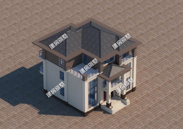 新型別墅設(shè)計圖，建造給父母共享天倫之樂。