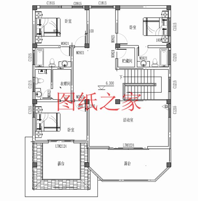 大戶型三層別墅設計圖，精美實用，絕對能讓你滿意！