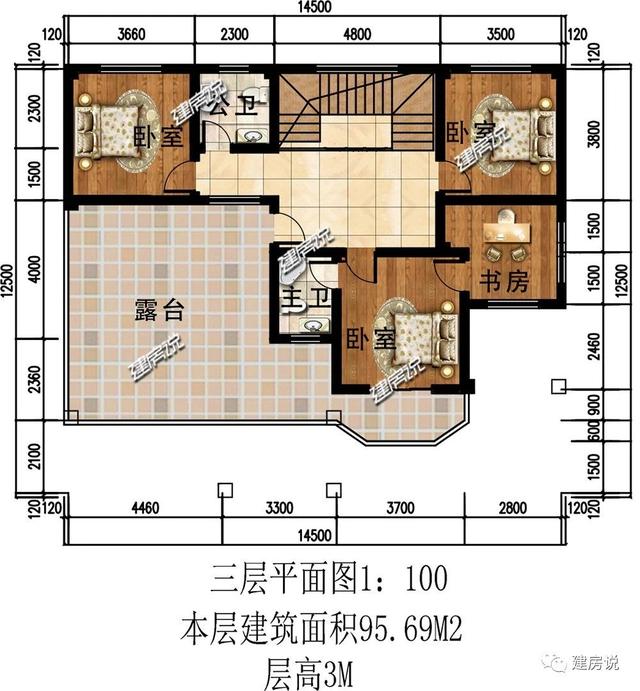 三層歐式別墅設計圖，給您獨一無二的視覺體驗。