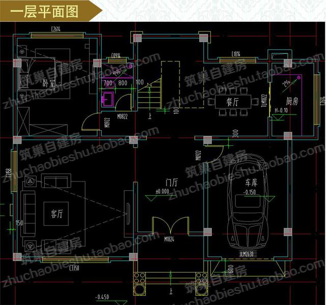 3款三層自建房，前后兩面帶陽臺，造價(jià)40萬以內(nèi)。