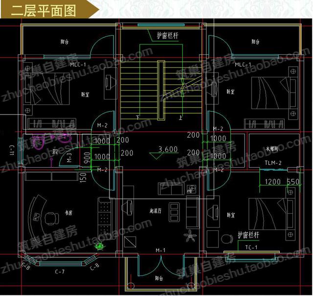 3款三層自建房，前后兩面帶陽臺，造價(jià)40萬以內(nèi)。