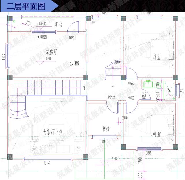 3款三層自建房，前后兩面帶陽臺，造價(jià)40萬以內(nèi)。