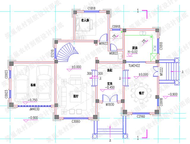 3款帶旋轉樓梯復式別墅設計圖，豪華與實用共存，您值得建造。