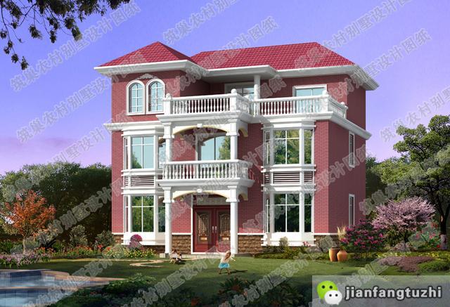 3款帶旋轉樓梯復式別墅設計圖，豪華與實用共存，您值得建造。